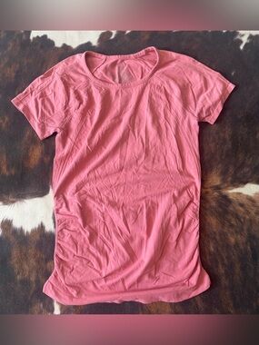 GAIAM Coral-Pink Short Sleeve Crew Tee